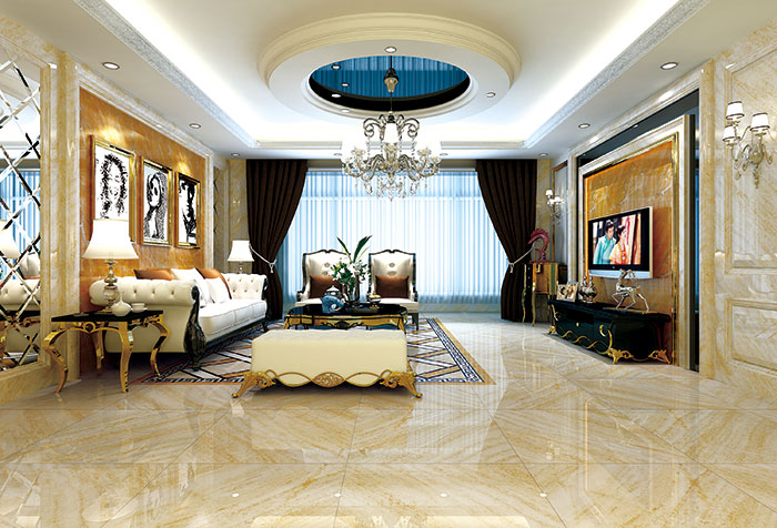 91短视频在线观看陶瓷砖客厅KWP68017-KWS68016效果图