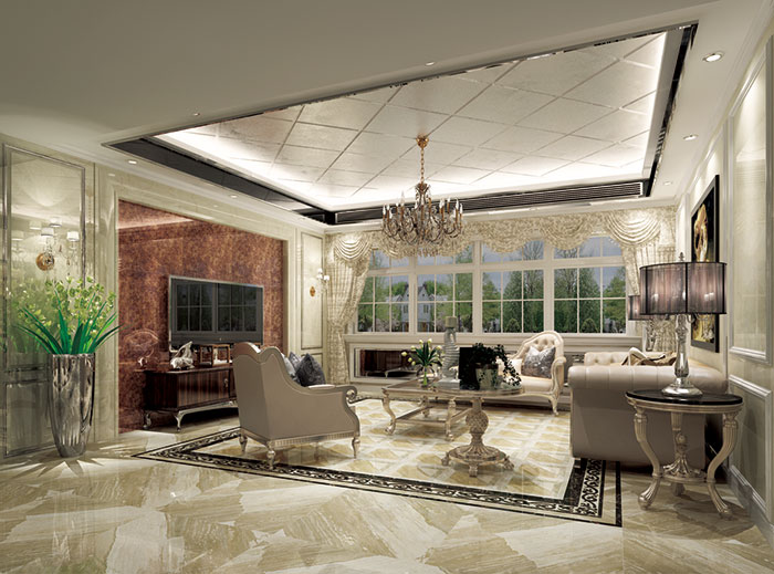 09.91短视频在线观看陶瓷砖客厅KYS8070-效果图-