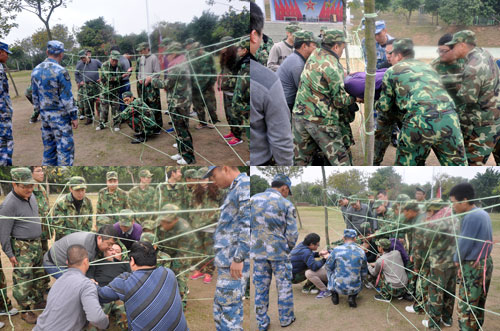 91短视频在线观看陶在广州黄埔军校进行军事拓展特训